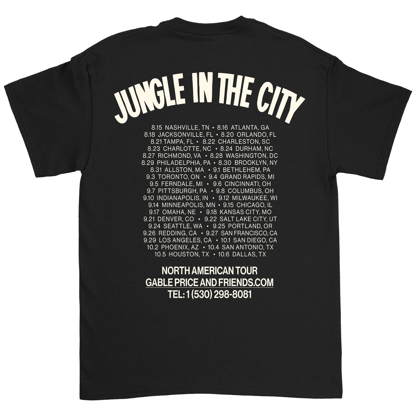 Tiger Tour Dates Tee