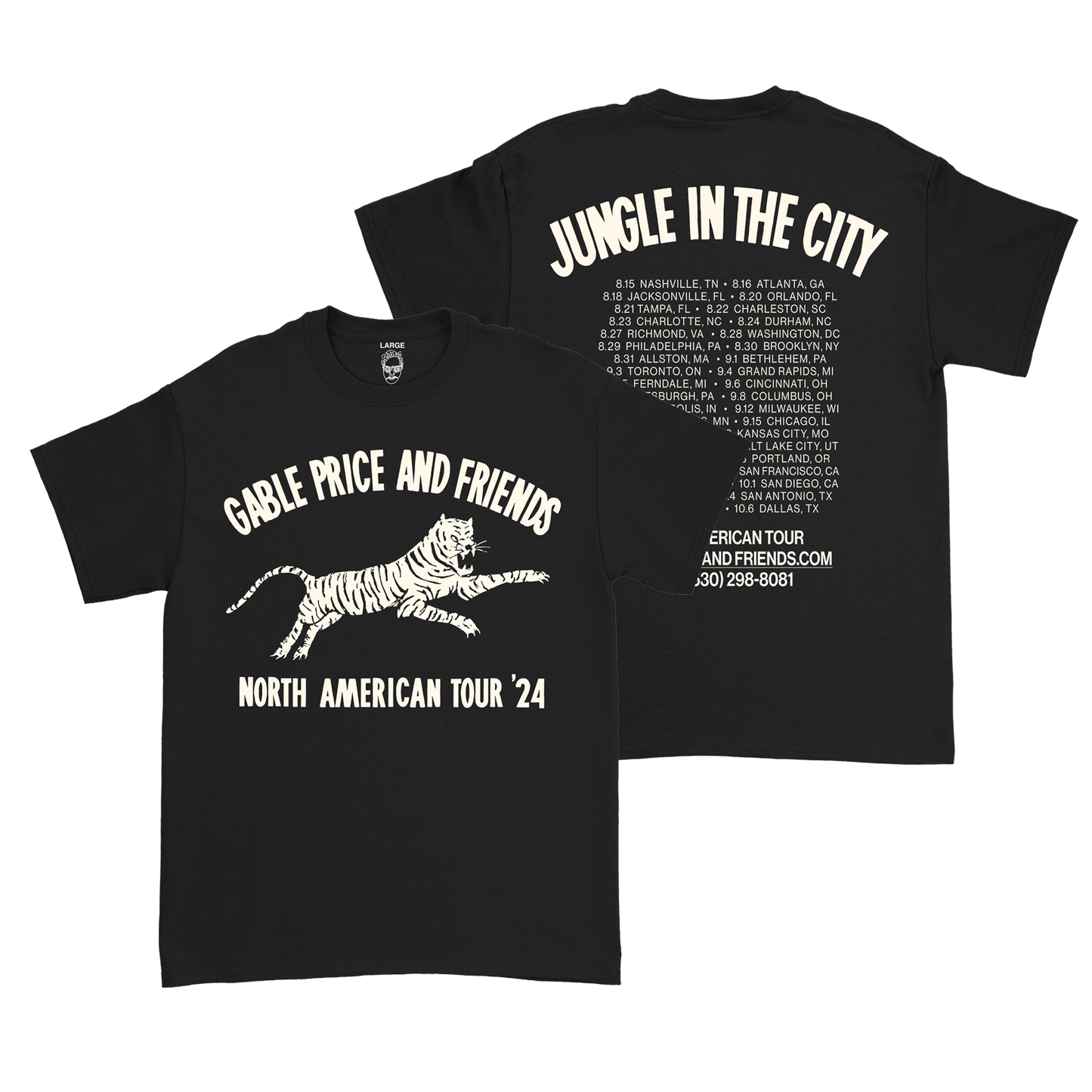 Tiger Tour Dates Tee
